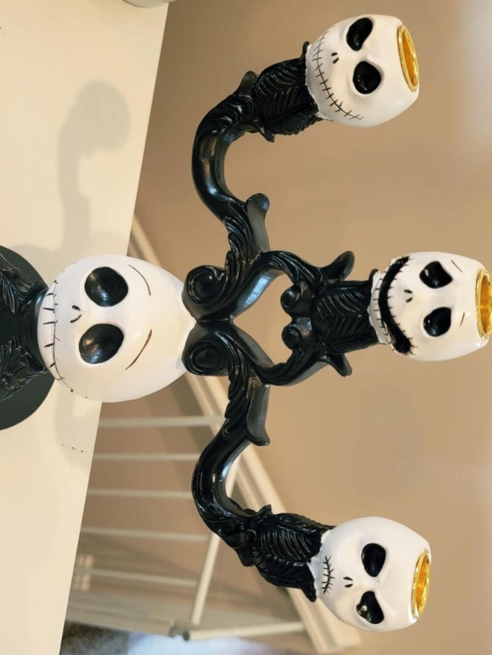 Halloween Jack Skellington Candelabra Candle